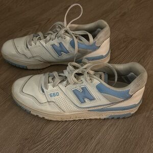 New Balance 550s Women's White and Blue Sneakers